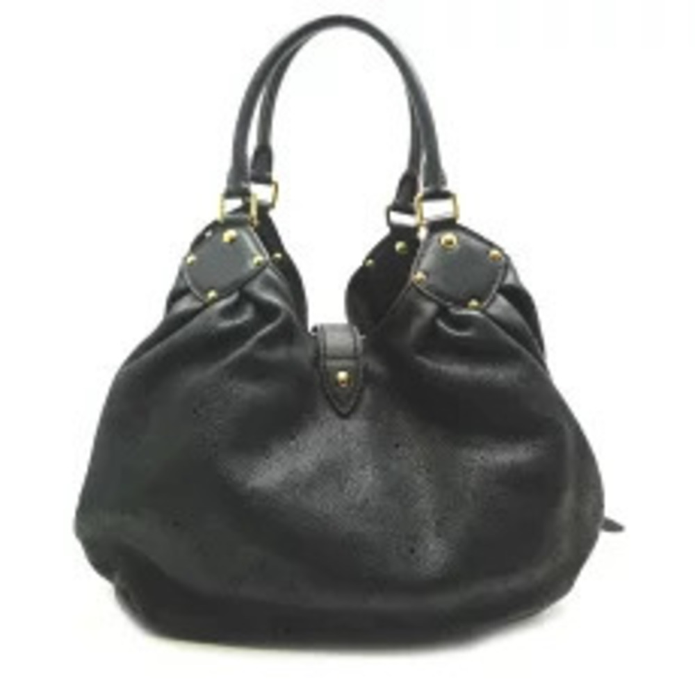 Louis Vuitton Noir Mahina Handbag Black